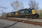 CSX 8319 leads lite U042 power.